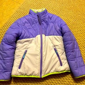 C9 Champion Girls Winter Jacket Coat purple reversible 7/8, fleece lined
